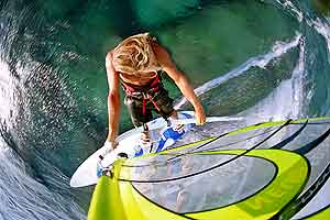 Windsurf mast mount camera